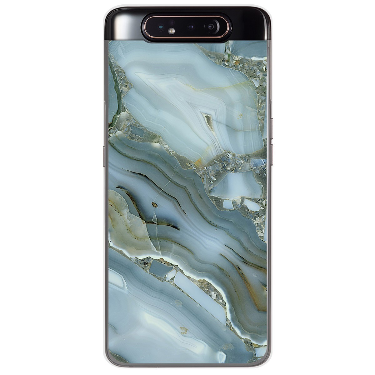 Funda Gel Tpu para Samsung Galaxy A80 diseño Mármol 09 Dibujos