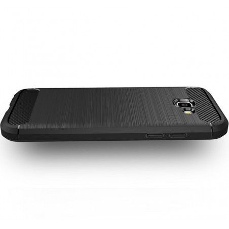 Funda Gel Tpu Tipo Carbon Negra para Samsung Galaxy A3 (2017)