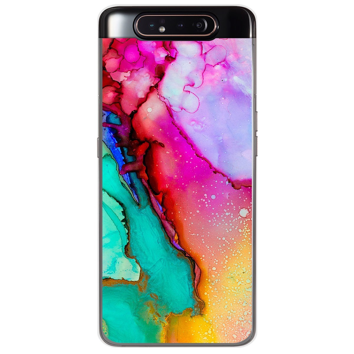 Funda Gel Tpu para Samsung Galaxy A80 diseño Mármol 15 Dibujos