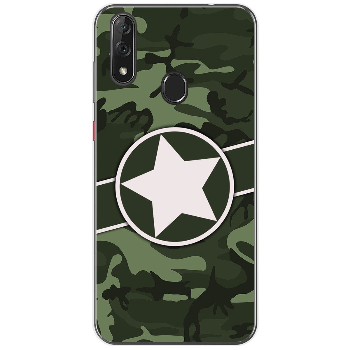 Funda Gel Tpu para Zte Blade V10 diseño Camuflaje 01 Dibujos