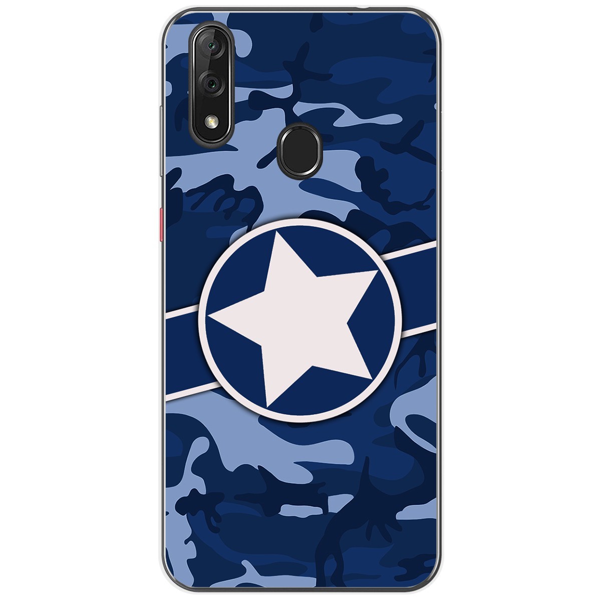 Funda Gel Tpu para Zte Blade V10 diseño Camuflaje 03 Dibujos