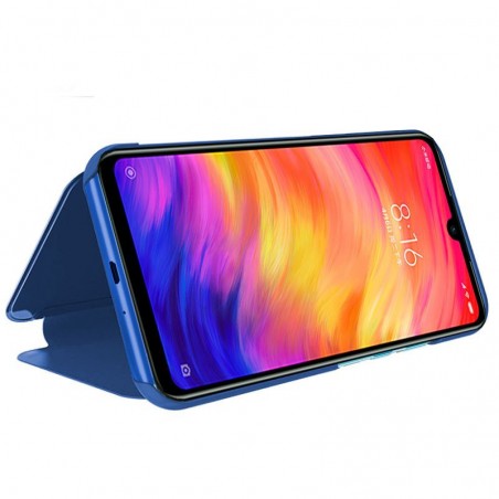 Funda Flip Cover Clear View para Xiaomi Redmi Note 7 color Azul