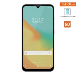 Protector Cristal Templado Completo 5D Full Glue Negro para Zte Blade V10 vita / Orange Neva Play Vidrio 2