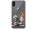 Funda Gel Transparente para Iphone  X / Xs diseño Avestruz Dibujos