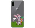 Funda Gel Transparente para Iphone  X / Xs diseño Conejo Dibujos