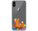 Funda Gel Transparente para Iphone  X / Xs diseño Leopardo Dibujos