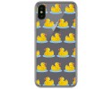 Funda Gel Transparente para Iphone  X / Xs diseño Pato Dibujos