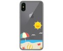 Funda Gel Transparente para Iphone  X / Xs diseño Playa Dibujos