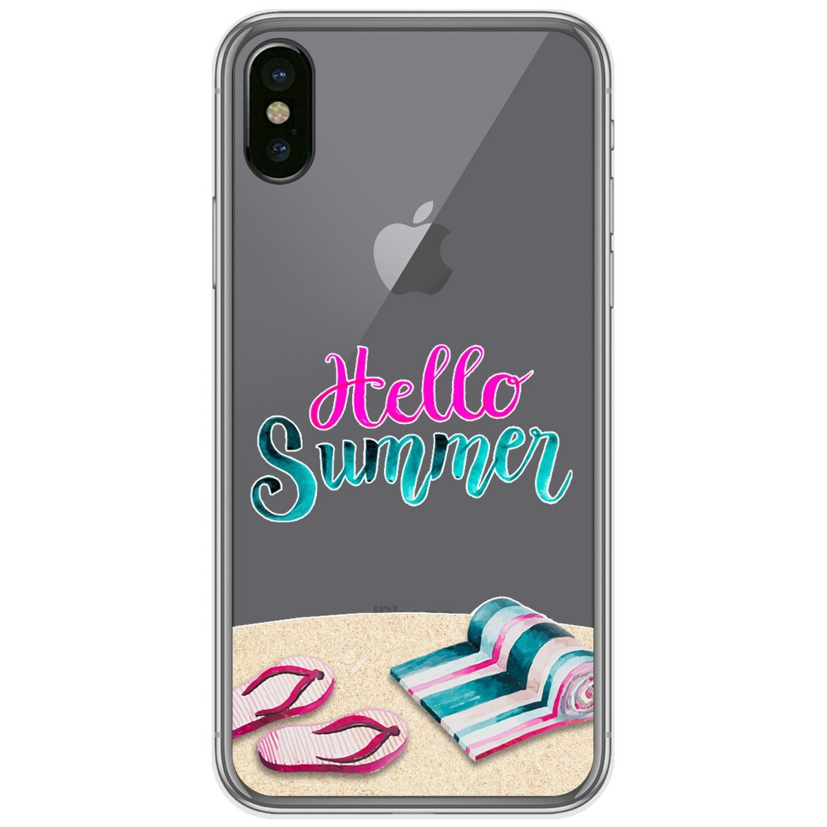 Funda Gel Transparente para Iphone  X / Xs diseño Summer Dibujos