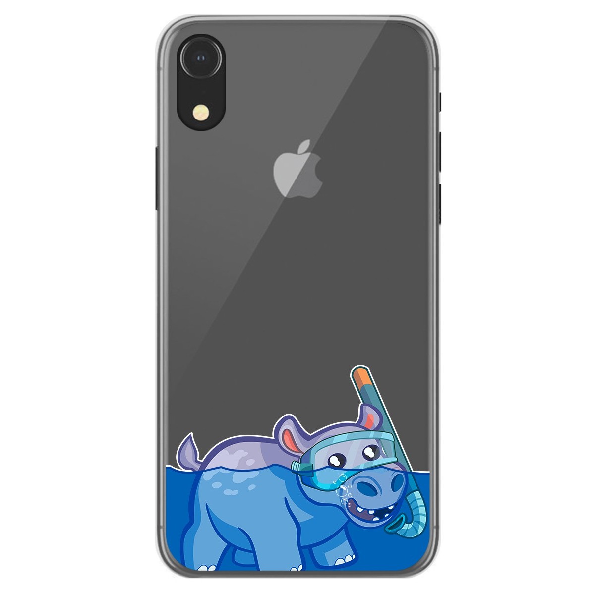 Funda Gel Transparente para Iphone Xr diseño Hipo Dibujos
