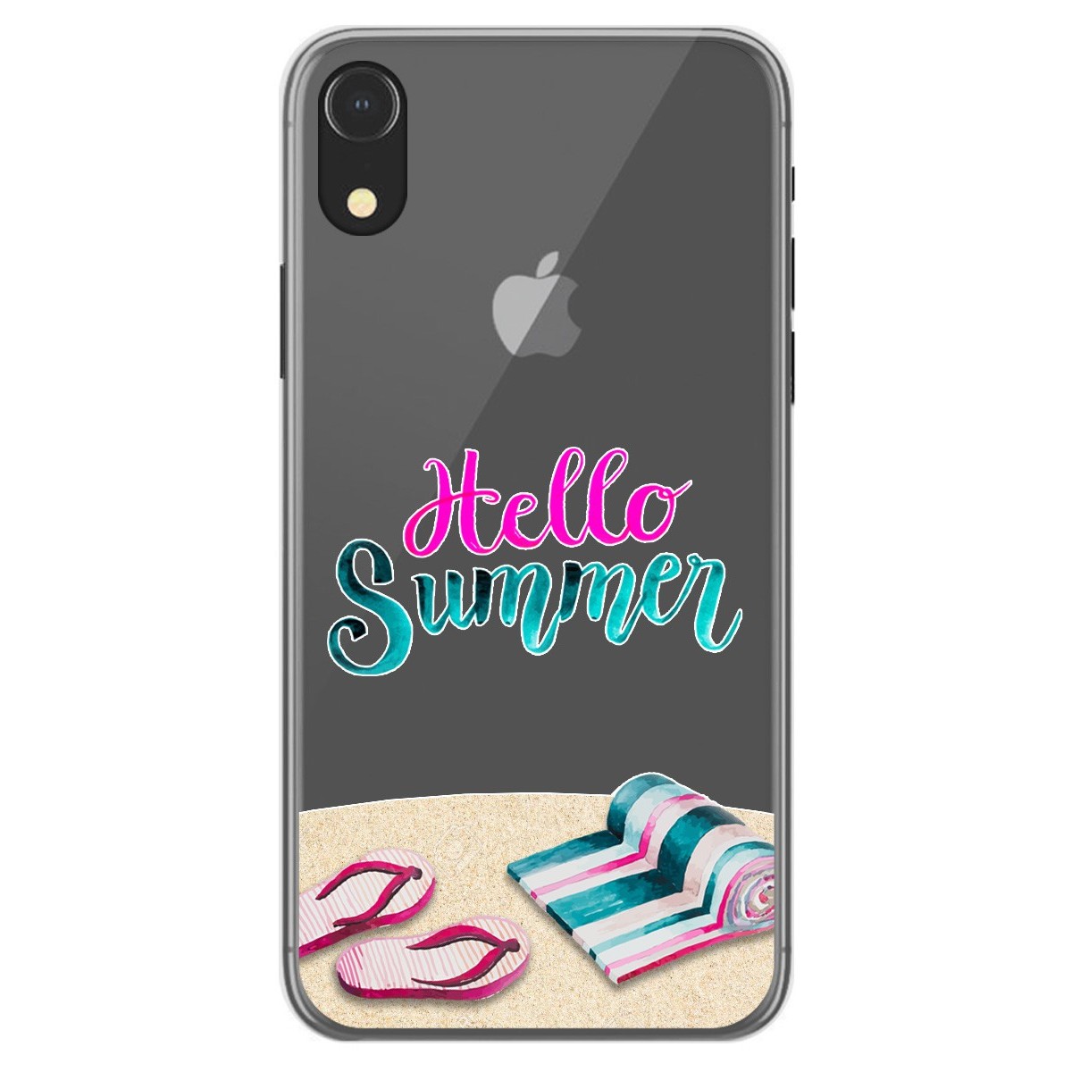 Funda Gel Transparente para Iphone Xr diseño Summer Dibujos