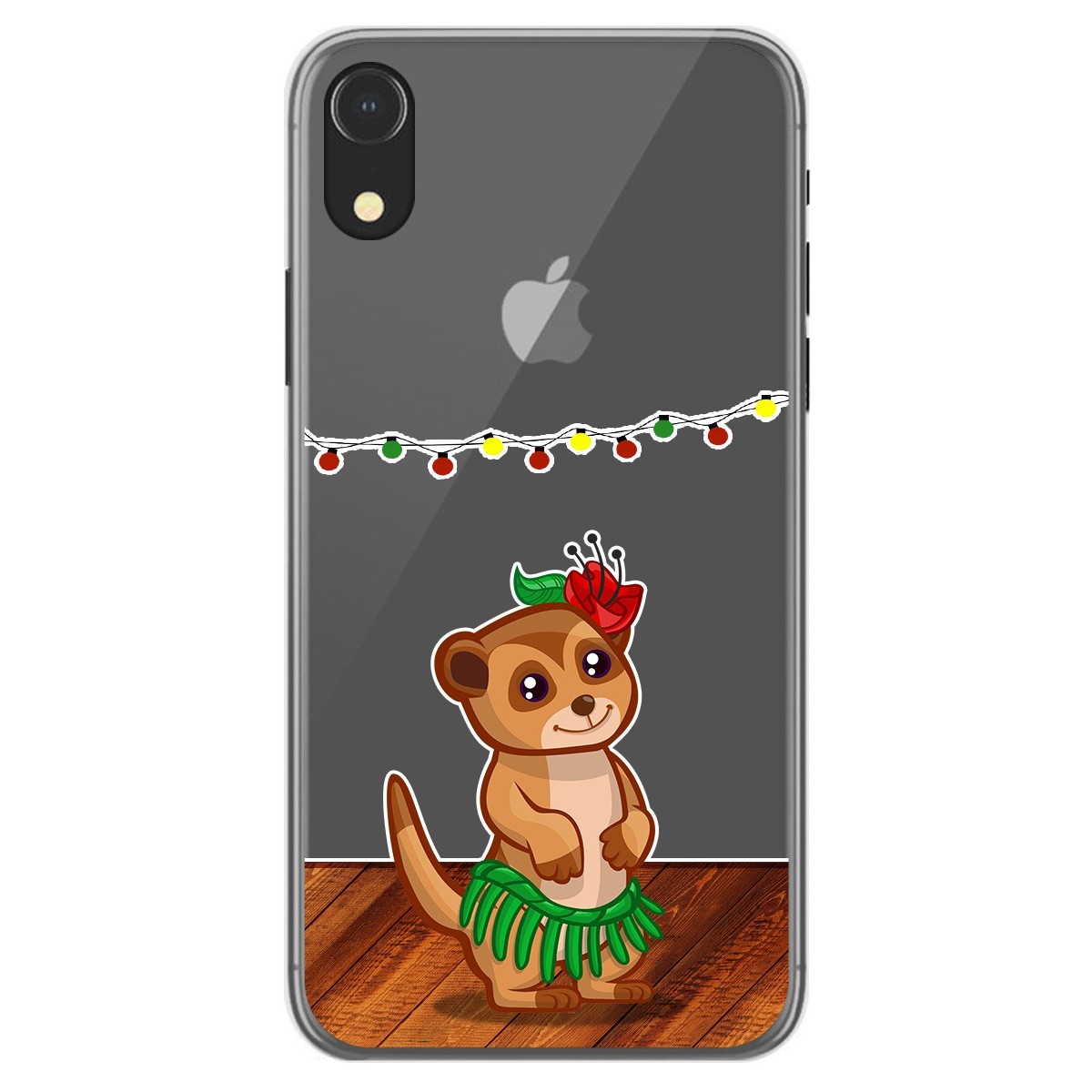 Funda Gel Transparente para Iphone Xr diseño Suricata Dibujos