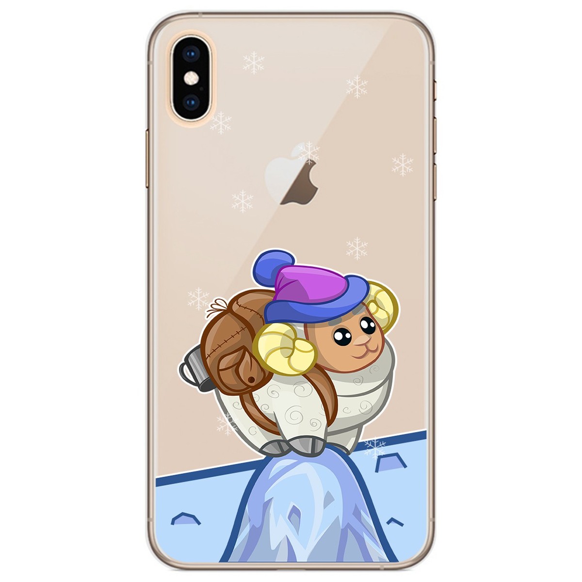 Funda Gel Transparente para Iphone Xs Max diseño Cabra Dibujos