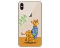 Funda Gel Transparente para Iphone Xs Max diseño Jirafa Dibujos