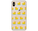 Funda Gel Transparente para Iphone Xs Max diseño Pato Dibujos