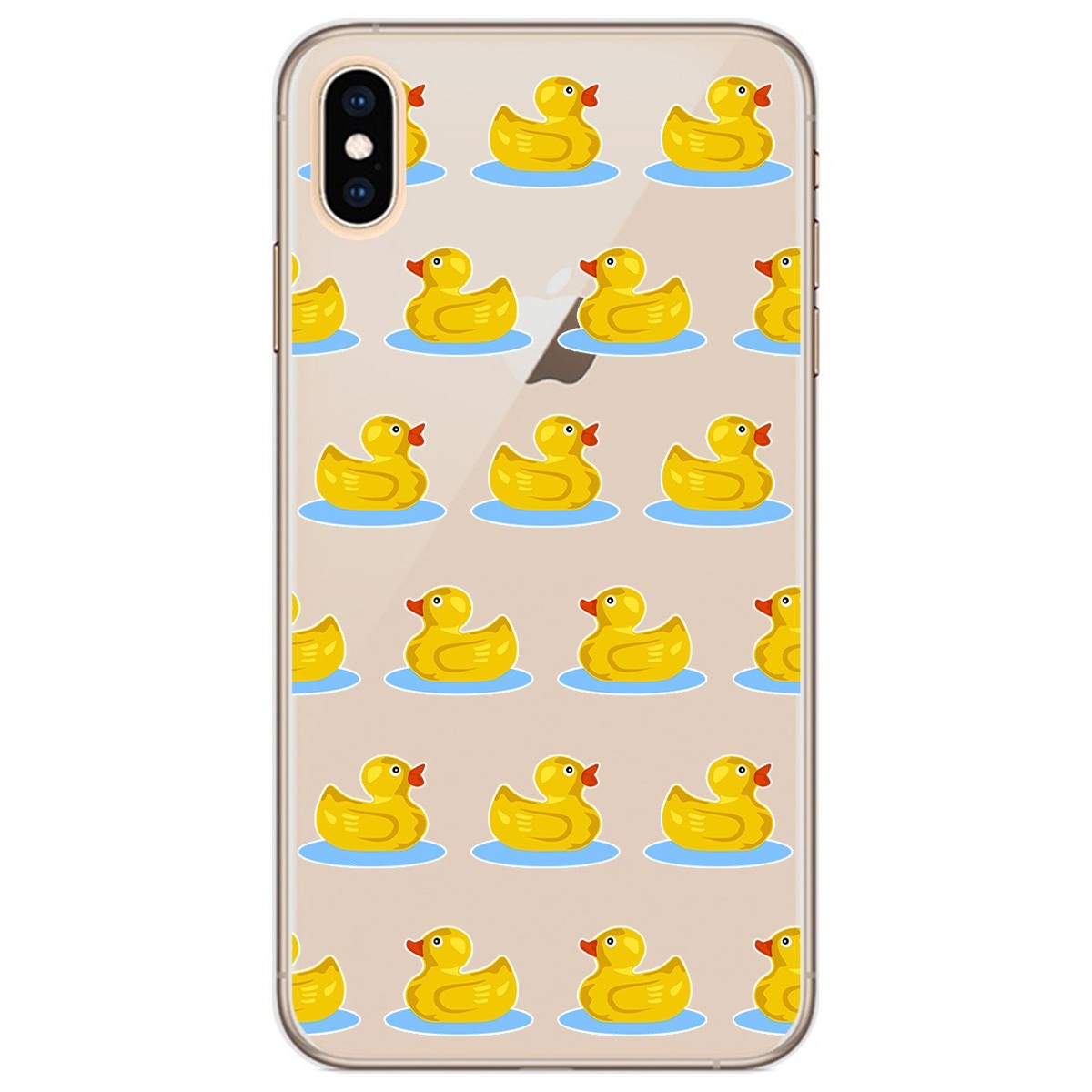 Funda Gel Transparente para Iphone Xs Max diseño Pato Dibujos