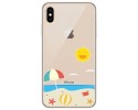 Funda Gel Transparente para Iphone Xs Max diseño Playa Dibujos