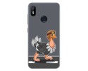 Funda Gel Transparente para Bq Aquaris C diseño Avestruz Dibujos