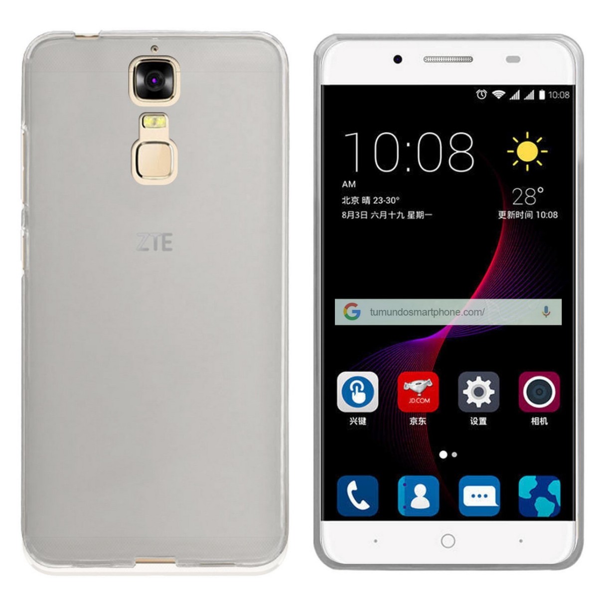 Funda Gel Tpu para Zte Blade A610 Plus Color Transparente