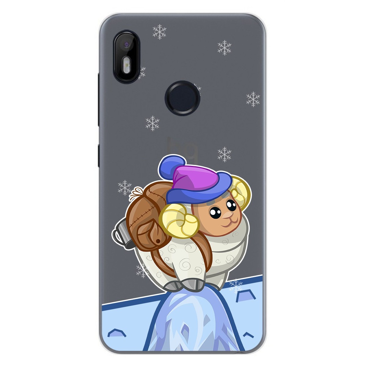 Funda Gel Transparente para Bq Aquaris C diseño Cabra Dibujos