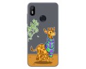 Funda Gel Transparente para Bq Aquaris C diseño Jirafa Dibujos