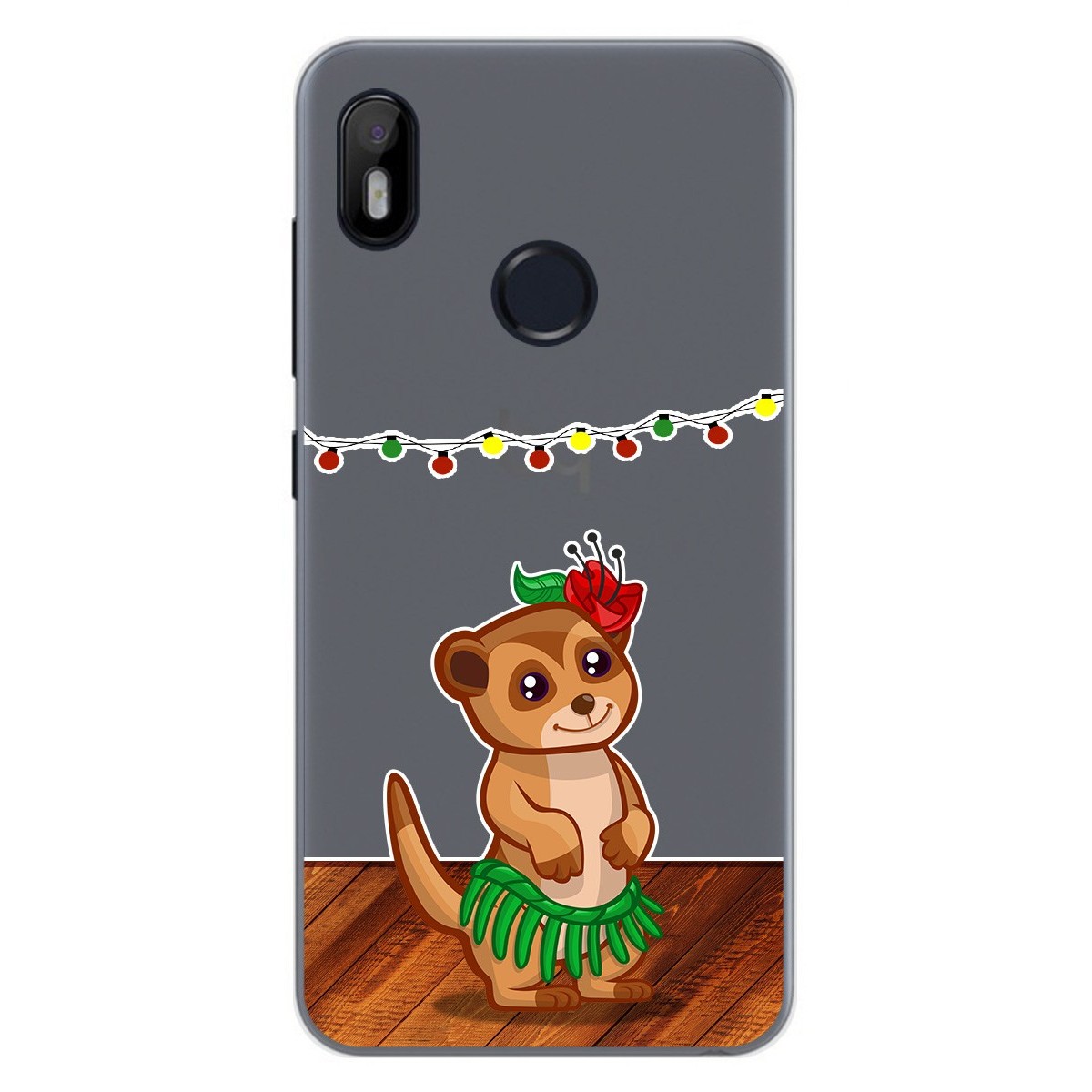 Funda Gel Transparente para Bq Aquaris C diseño Suricata Dibujos