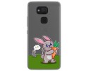 Funda Gel Transparente para Bq Aquaris V / Vs diseño Conejo Dibujos