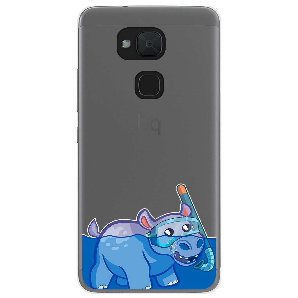 Funda Gel Transparente para Bq Aquaris V / Vs diseño Hipo Dibujos