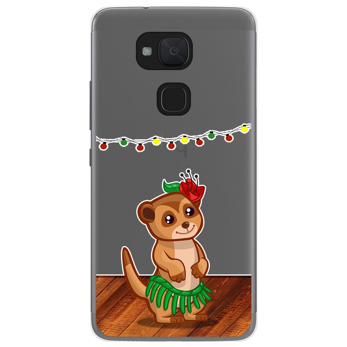 Funda Gel Transparente para Bq Aquaris V / Vs diseño Suricata Dibujos
