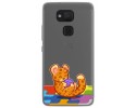 Funda Gel Transparente para Bq Aquaris V Plus / Vs Plus diseño Leopardo Dibujos