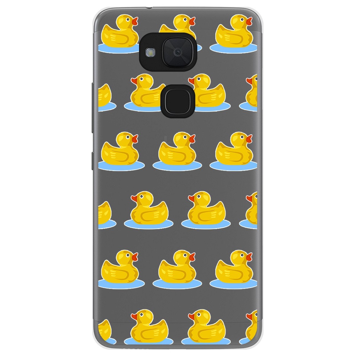 Funda Gel Transparente para Bq Aquaris V Plus / Vs Plus diseño Pato Dibujos