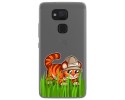 Funda Gel Transparente para Bq Aquaris V Plus / Vs Plus diseño Tigre Dibujos