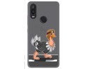 Funda Gel Transparente para Bq Aquaris X2 / X2 Pro diseño Avestruz Dibujos