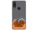 Funda Gel Transparente para Bq Aquaris X2 / X2 Pro diseño Bufalo Dibujos