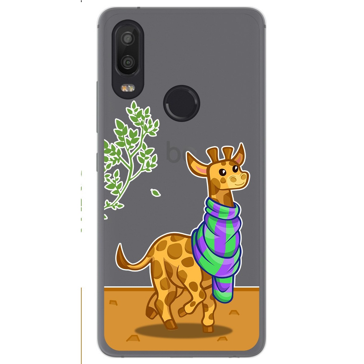 Funda Gel Transparente para Bq Aquaris X2 / X2 Pro diseño Jirafa Dibujos