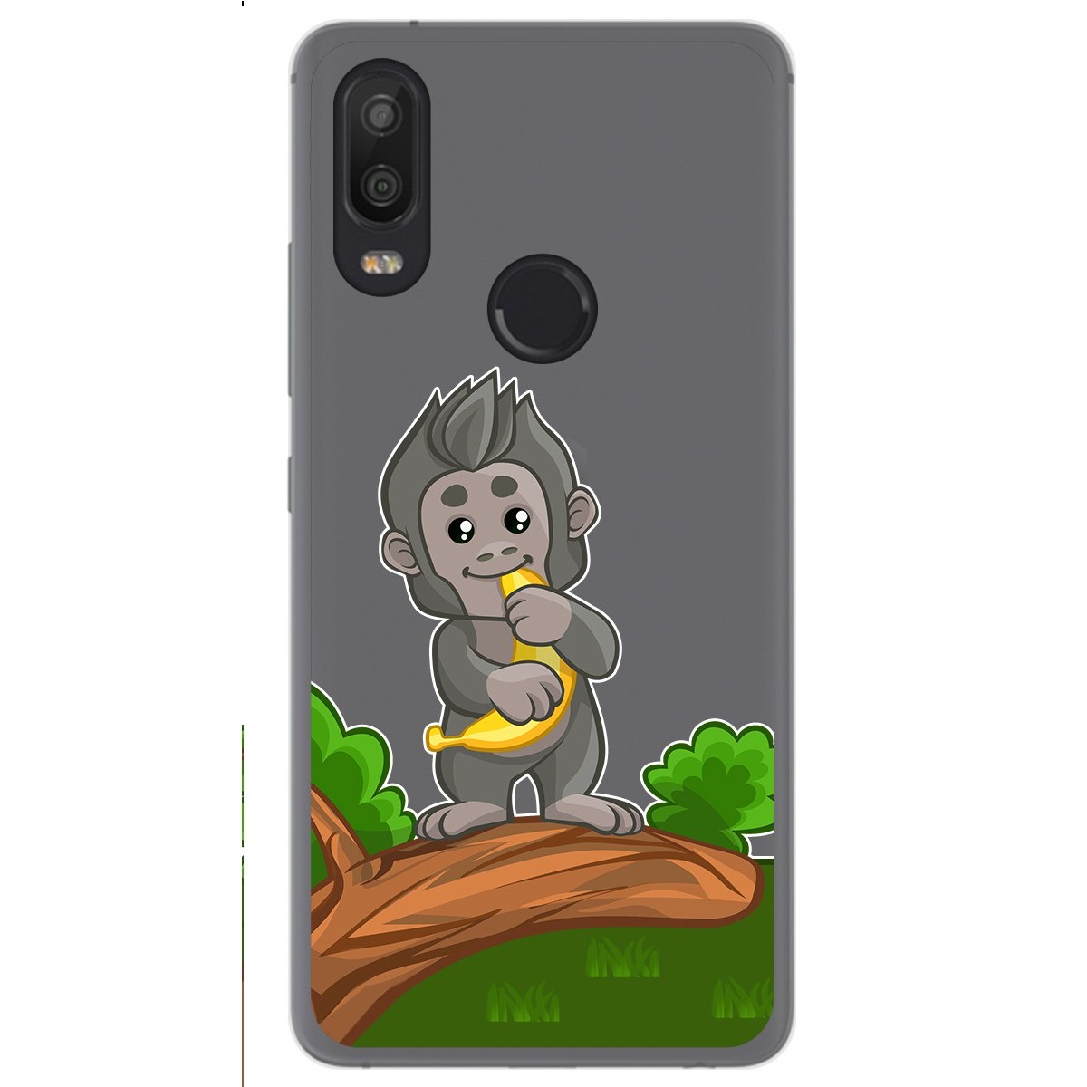 Funda Gel Transparente para Bq Aquaris X2 / X2 Pro diseño Mono Dibujos