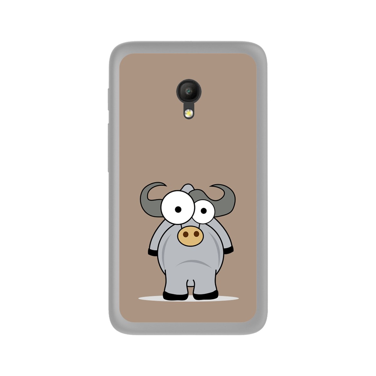 Funda Gel Tpu para Orange Rise 51 / Alcatel Pixi 4 (5) 4G / Vodafone Smart Turbo 7 Diseño Toro Dibujos