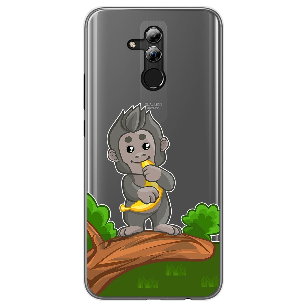 Funda Gel Transparente para Huawei Mate 20 Lite diseño Mono Dibujos