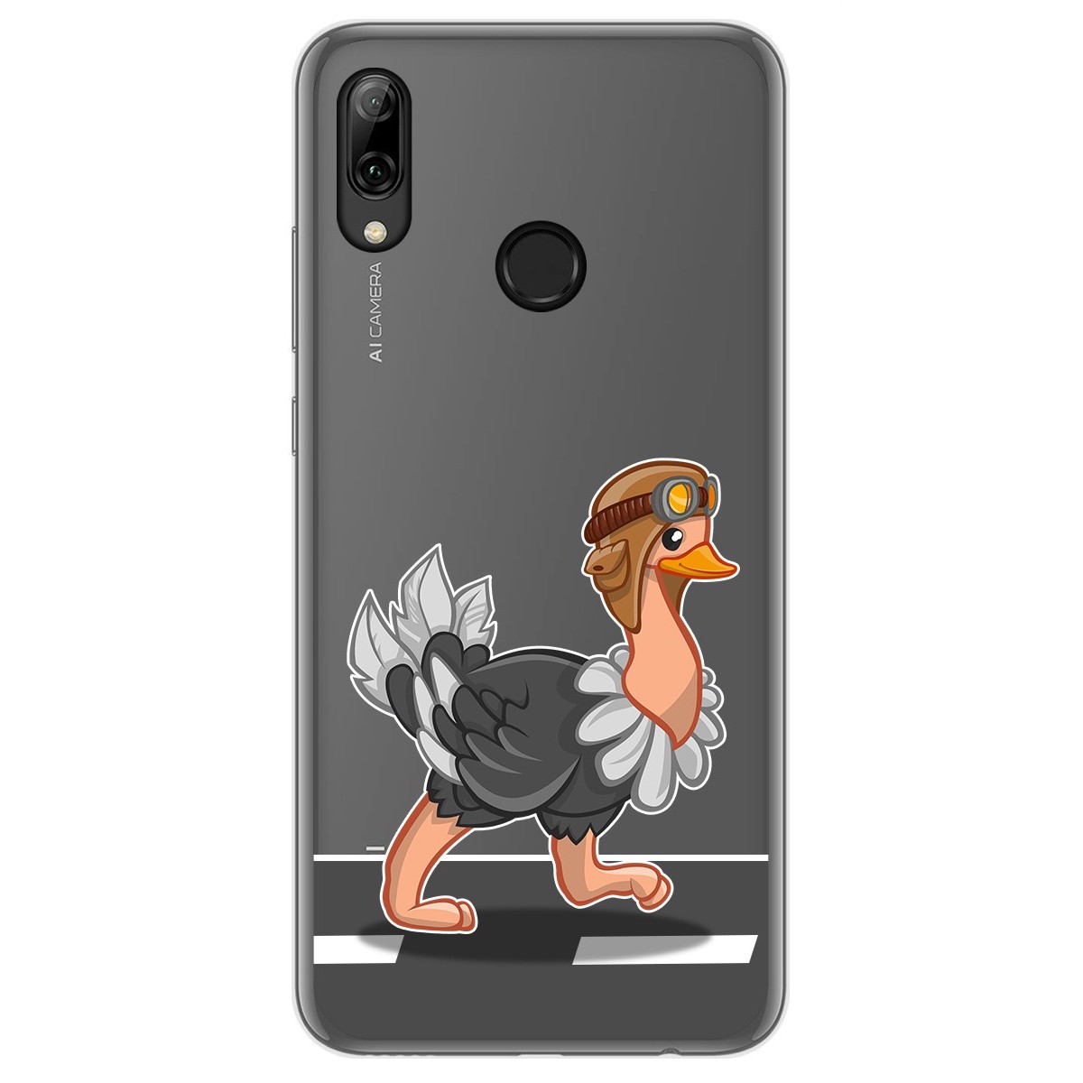Funda Gel Transparente para Huawei P Smart 2019 / Honor 10 Lite diseño Avestruz Dibujos