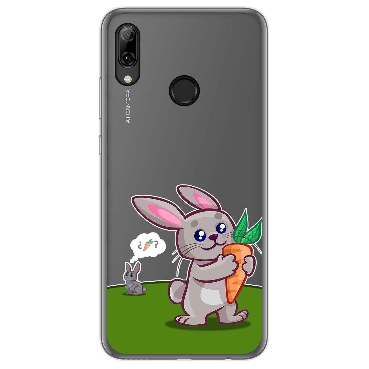 Funda Gel Transparente para Huawei P Smart 2019 / Honor 10 Lite diseño Conejo Dibujos