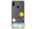 Funda Gel Transparente para Huawei P Smart 2019 / Honor 10 Lite diseño Playa Dibujos