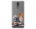Funda Gel Transparente para Lg K40 diseño Avestruz Dibujos