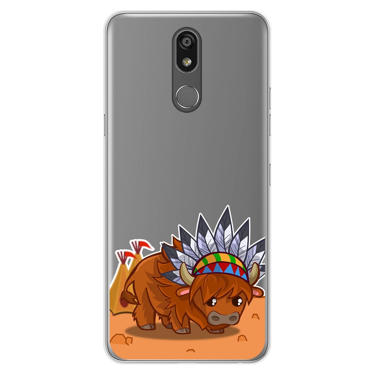 Funda Gel Transparente para Lg K40 diseño Bufalo Dibujos