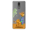 Funda Gel Transparente para Lg K40 diseño Jirafa Dibujos