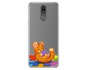 Funda Gel Transparente para Lg K40 diseño Leopardo Dibujos