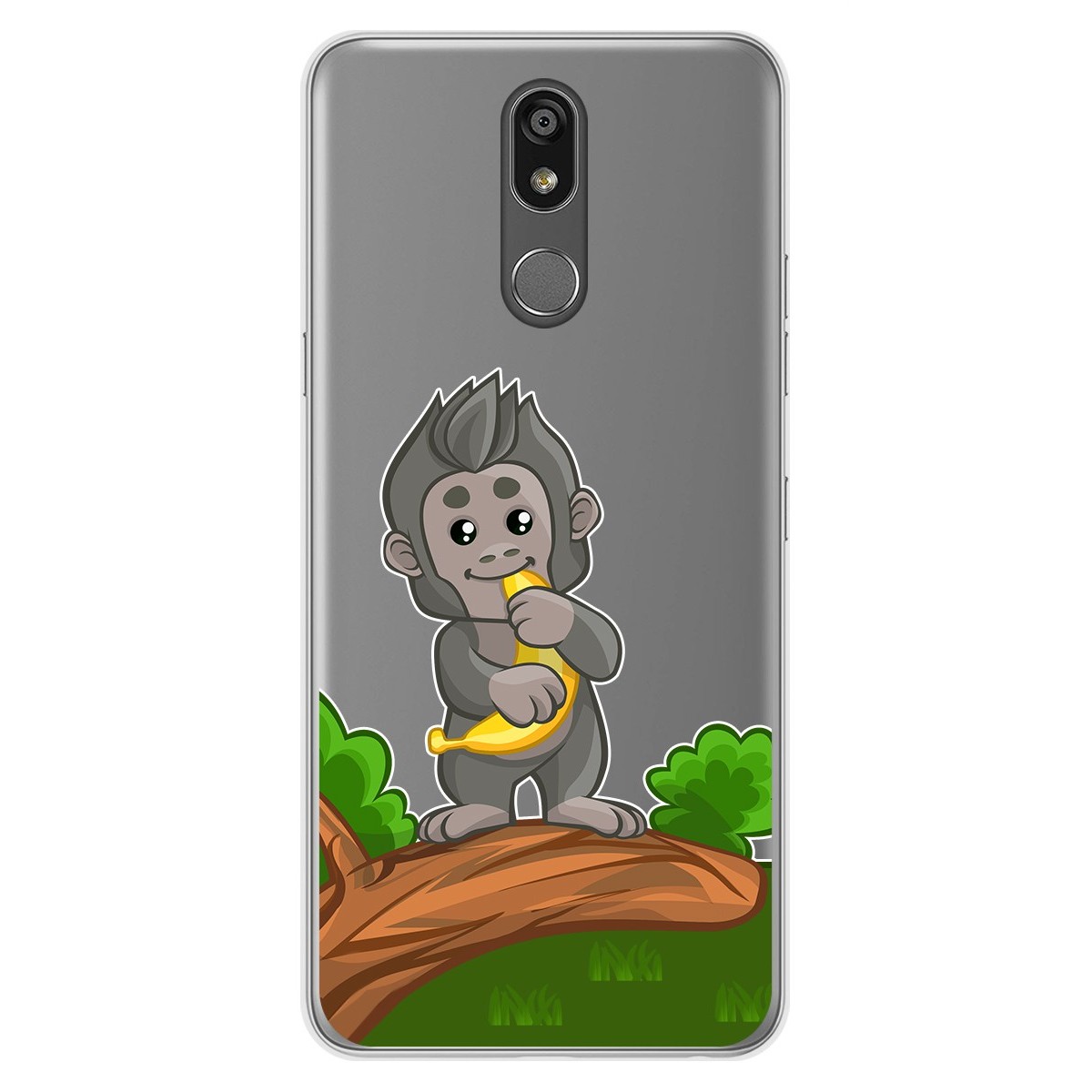 Funda Gel Transparente para Lg K40 diseño Mono Dibujos