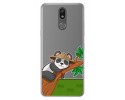 Funda Gel Transparente para Lg K40 diseño Panda Dibujos