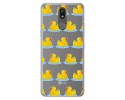 Funda Gel Transparente para Lg K40 diseño Pato Dibujos