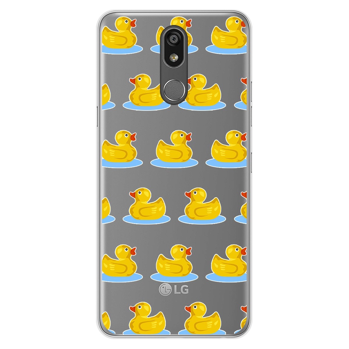 Funda Gel Transparente para Lg K40 diseño Pato Dibujos