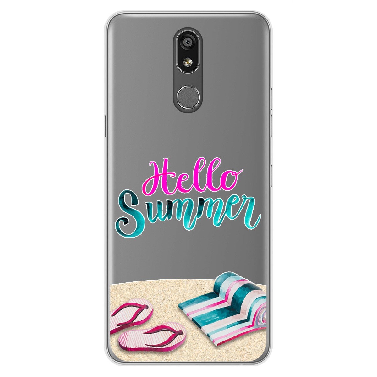 Funda Gel Transparente para Lg K40 diseño Summer Dibujos